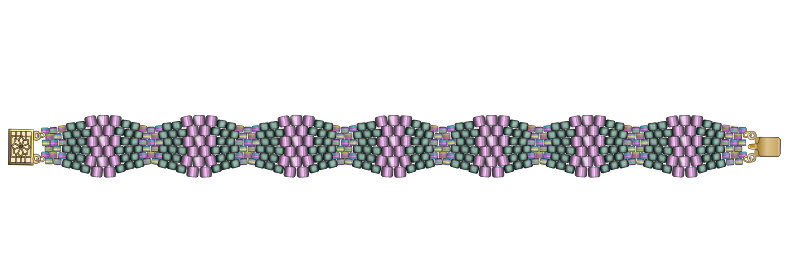 Miyuki Triangle Waves Bracelet Instrutions